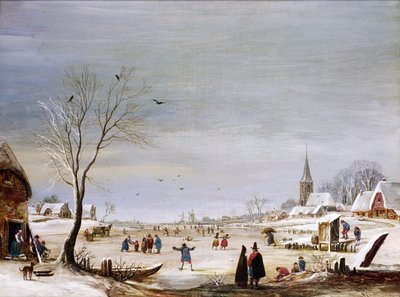 Winter Landscape by Aert van der Neer